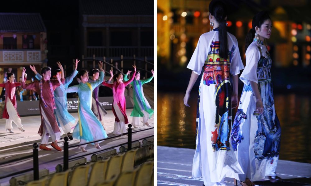 Show diễn áo dài tại Công viên Ấn Tượng Hội An