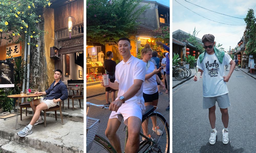 gợi ý trang phục nam khi du lịch Hội An