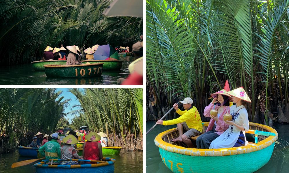 ngồi thuyền thúng du ngoạn Rừng dừa Bảy Mẫu (Bay Mau Coconut Forest)