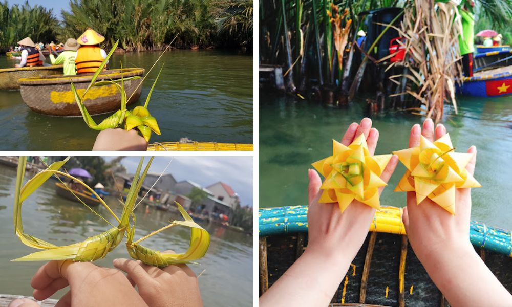 quà lưu niệm thủ công từ lá dừa ở Rừng dừa Bảy Mẫu (Bay Mau Coconut Forest)