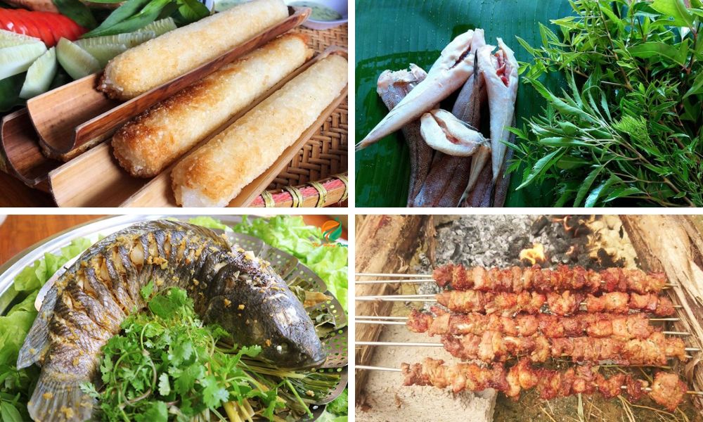 Ẩm thực bản địa khi đến đồi chè Đông Giang (Local cuisine when coming to Dong Giang tea hill)
