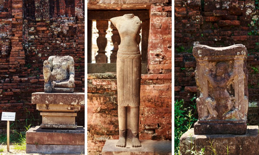 Một số hiện vật ở Thánh Địa Mỹ Sơn (My Son Sanctuary)