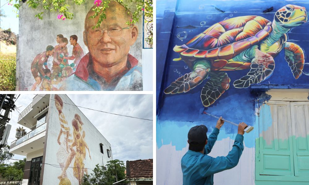 Nhiều tác phẩm mới ở Làng Bích Họa Tam Thanh (Many new works at Tam Thanh Mural Village (Tam Thanh Mural Village)