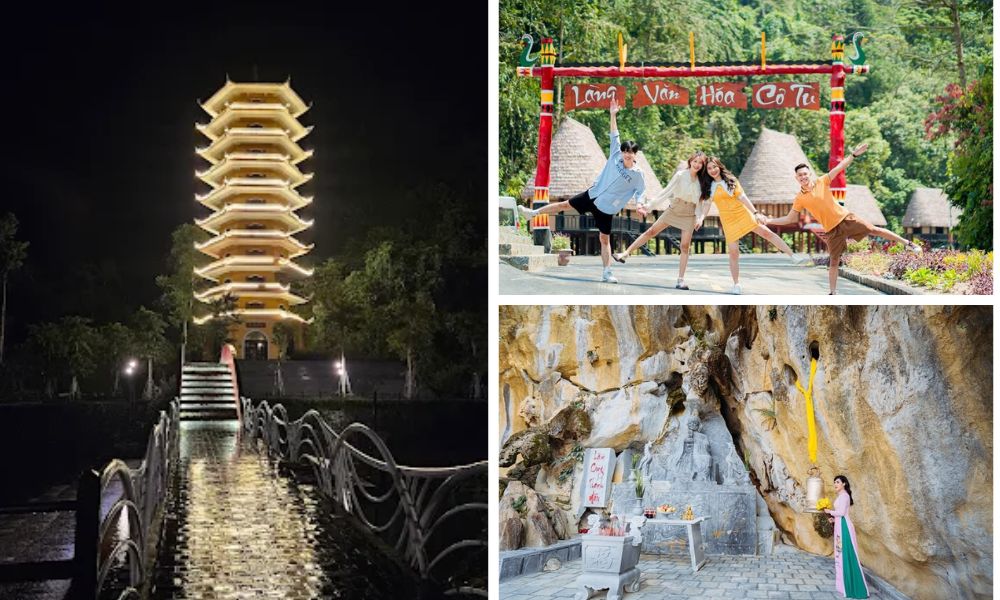 Các khu vực trải nghiệm văn hóa ở Cổng Trời Đông Giang (Cultural experience areas at Dong Giang Heaven Gate)