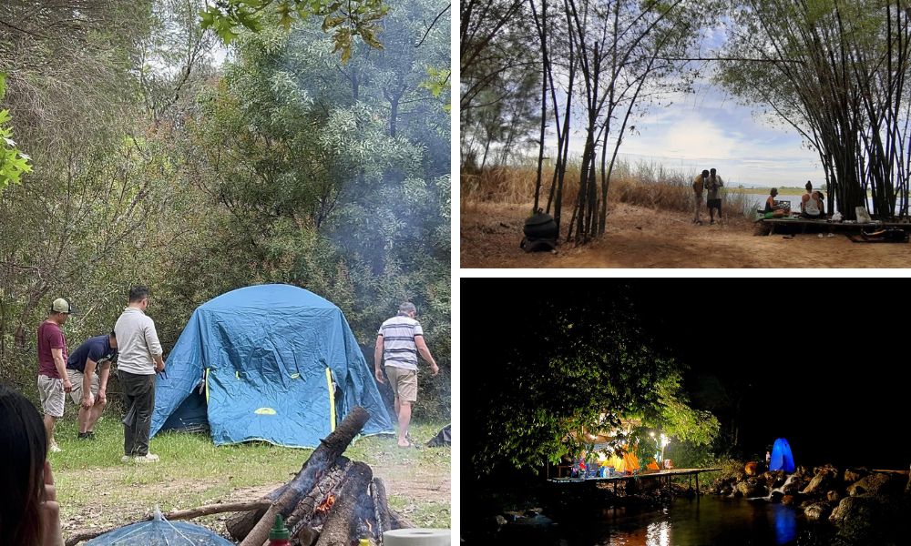 Cắm trại hoặc picnic ở khu du lịch sinh thái Triêm Tây (Camp or picnic at Triem Tay eco-tourism area)